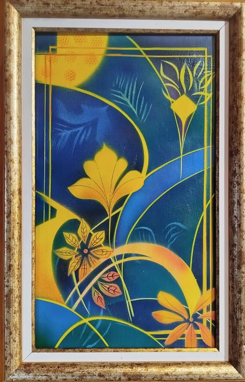 Art Déco — composition aérographe de Pierre Dabadie