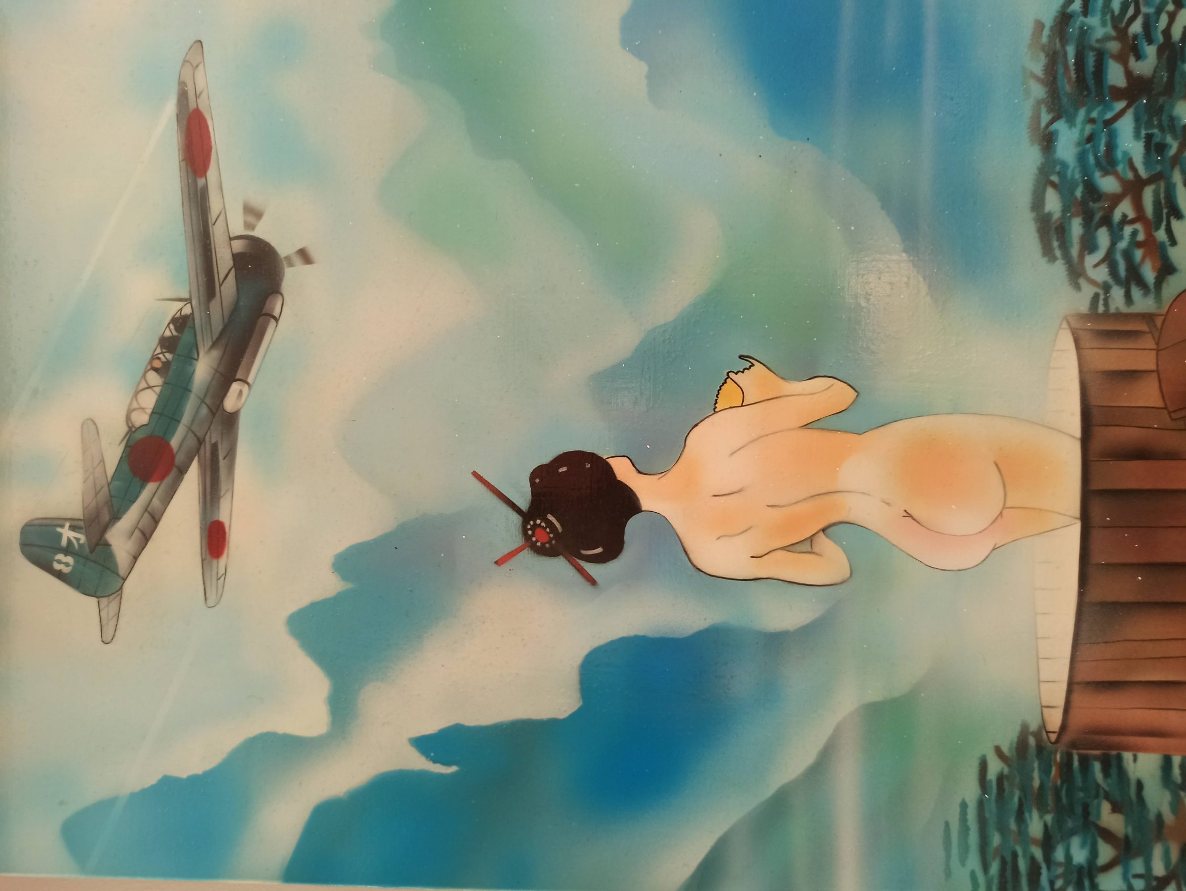 Zéro — avion de chasse japonais à l'aérographe par Pierre Dabadie